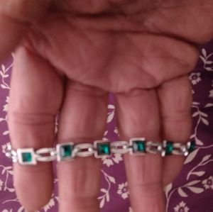 NWOT Sterling Silver Crystal Bracelet